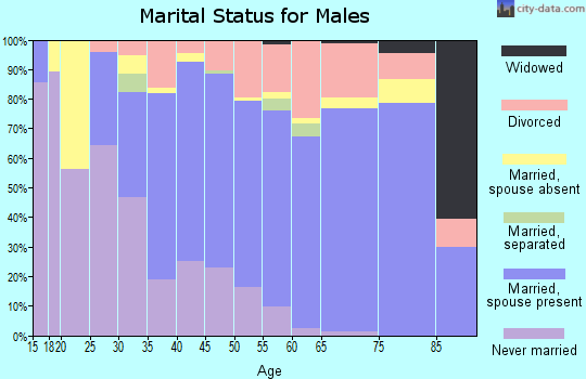 Zip code 89144 marital status for males