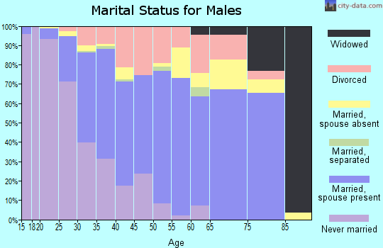 Zip code 89148 marital status for males