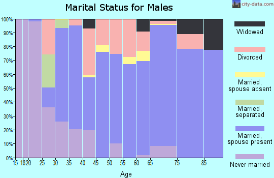 Zip code 89423 marital status for males