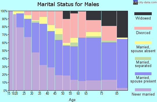 Zip code 89502 marital status for males