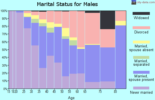 Zip code 89503 marital status for males
