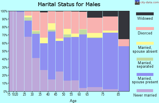 Zip code 89701 marital status for males