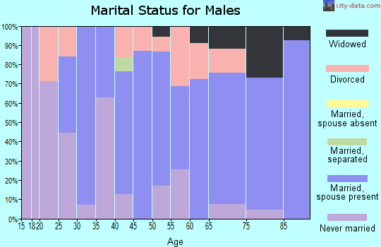 Zip code 89705 marital status for males