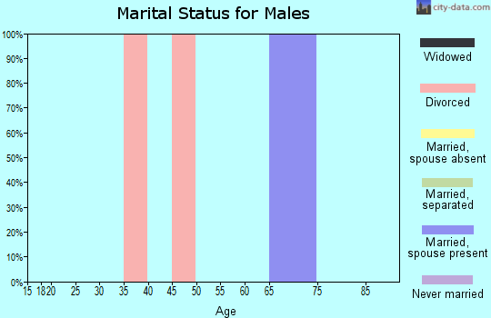 Zip code 89826 marital status for males