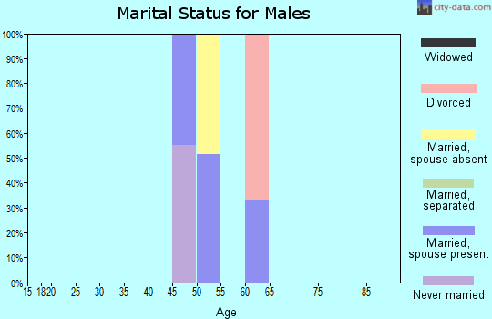 Zip code 89830 marital status for males