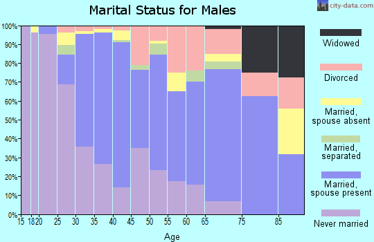 Zip code 90717 marital status for males