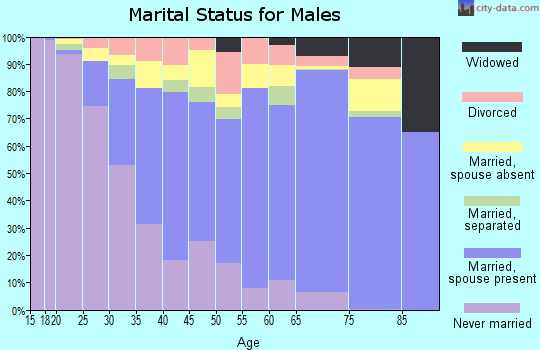 Zip code 91746 marital status for males