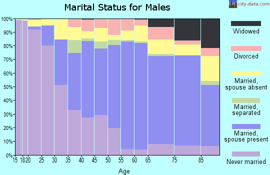 Zip code 91770 marital status for males