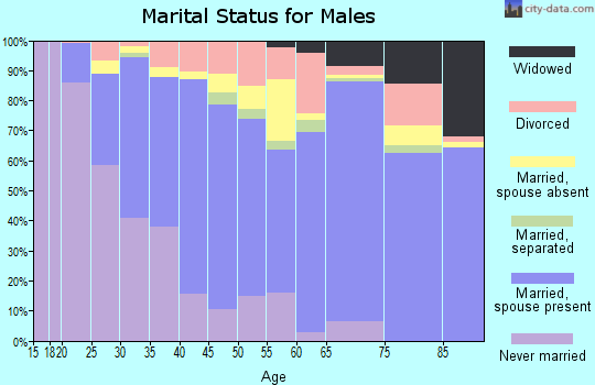 Zip code 92139 marital status for males