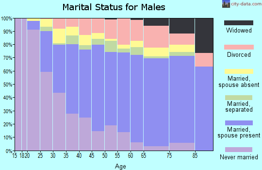 Zip code 92201 marital status for males