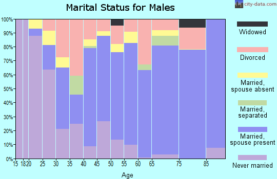 Zip code 92250 marital status for males