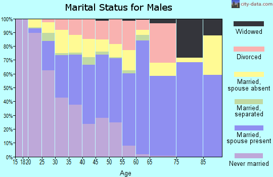 Zip code 92251 marital status for males