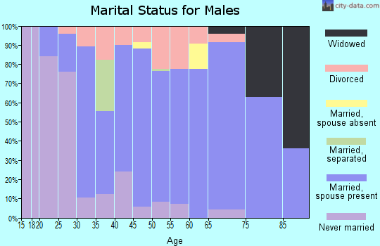 Zip code 92567 marital status for males