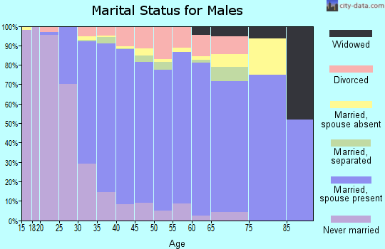 Zip code 92688 marital status for males