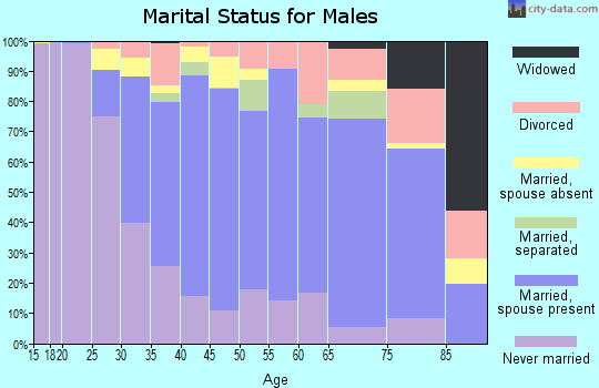 Zip code 93117 marital status for males