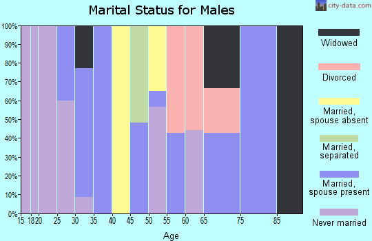 Zip code 93450 marital status for males