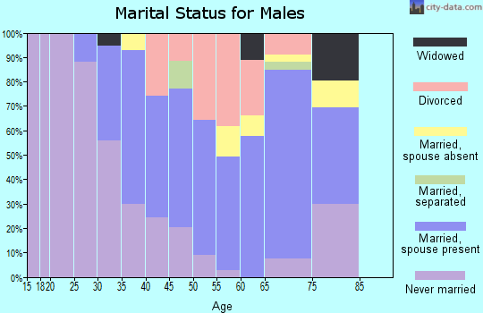 Zip code 93546 marital status for males