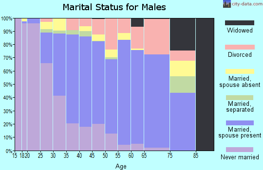 Zip code 93552 marital status for males