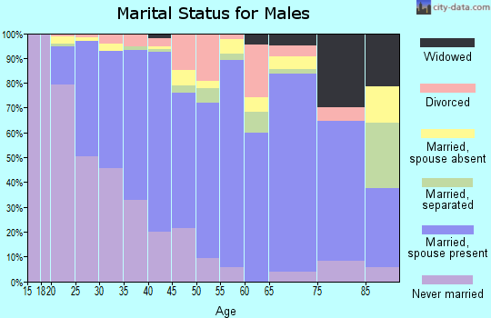 Zip code 93637 marital status for males