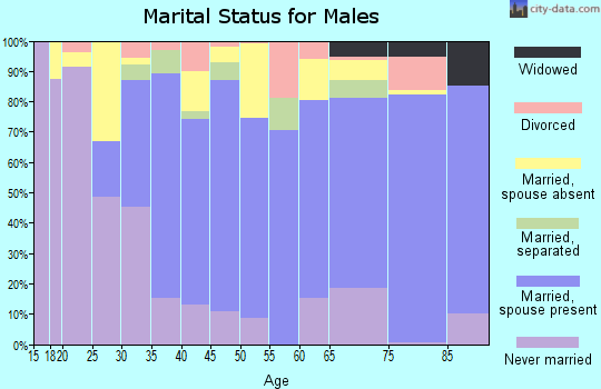 Zip code 93647 marital status for males