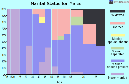 Zip code 93653 marital status for males