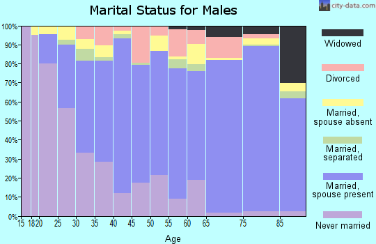 Zip code 93654 marital status for males