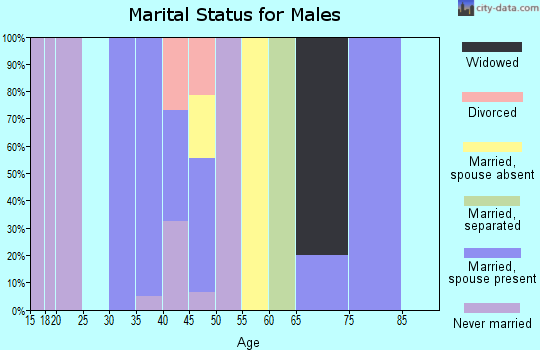 Zip code 93666 marital status for males