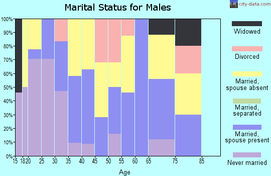 Zip code 93673 marital status for males