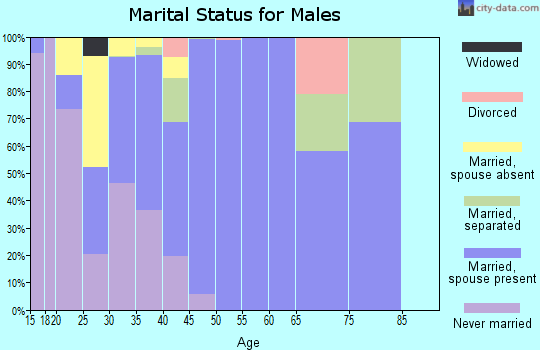 Zip code 93926 marital status for males