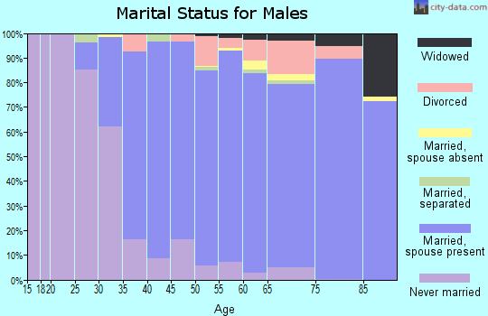 Zip code 94024 marital status for males