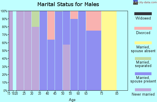 Zip code 94037 marital status for males