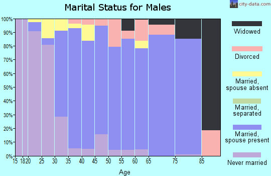 Zip code 94517 marital status for males