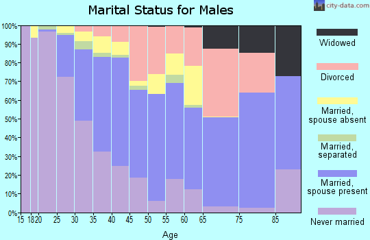 Zip code 94520 marital status for males