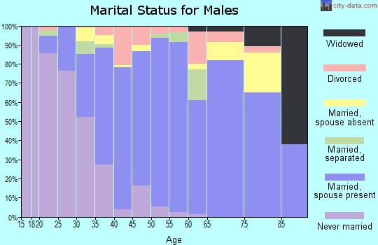 Zip code 94547 marital status for males