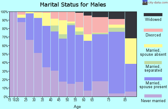 Zip code 94578 marital status for males
