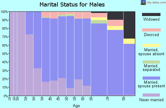 Zip code 94598 marital status for males