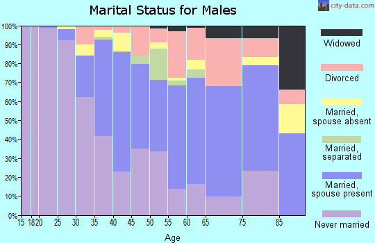 Zip code 94703 marital status for males