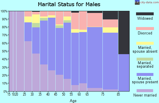 Zip code 94803 marital status for males