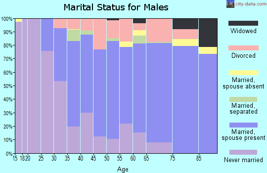 Zip code 94904 marital status for males