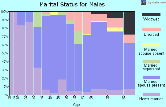 Zip code 94920 marital status for males