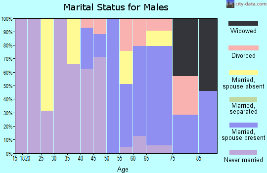 Zip code 94924 marital status for males
