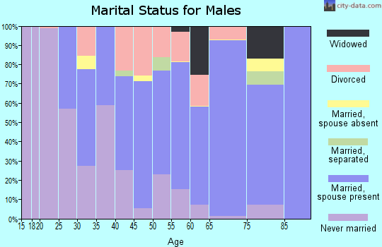 Zip code 94930 marital status for males