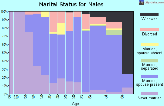 Zip code 94947 marital status for males