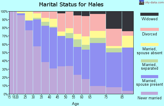 Zip code 95112 marital status for males
