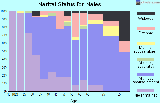 Zip code 95130 marital status for males