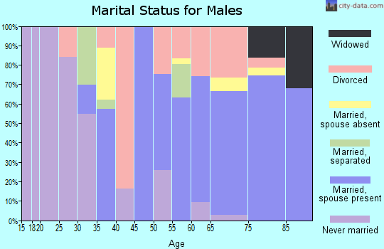 Zip code 95247 marital status for males