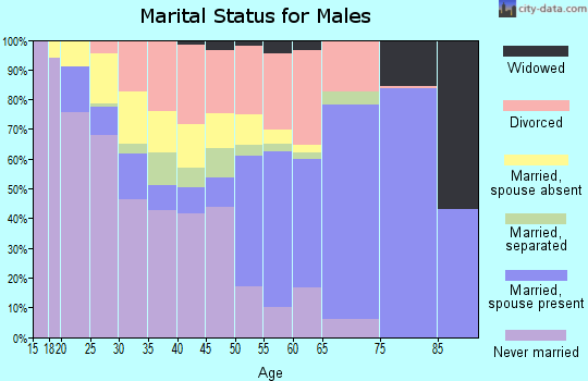 Zip code 95327 marital status for males