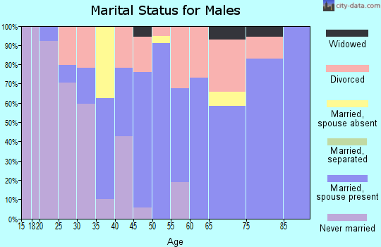 Zip code 95536 marital status for males