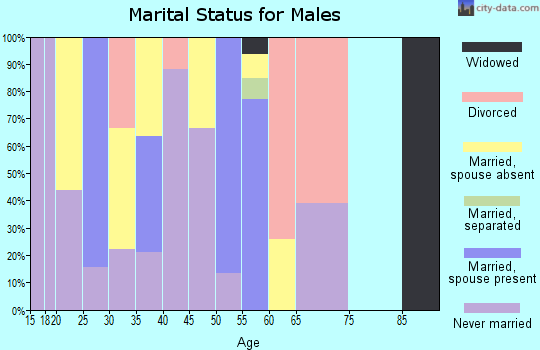 Zip code 95560 marital status for males