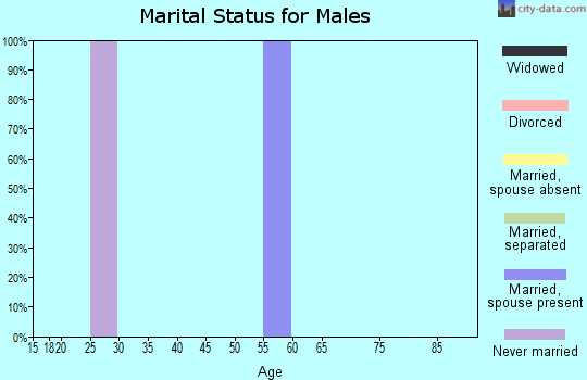Zip code 95571 marital status for males